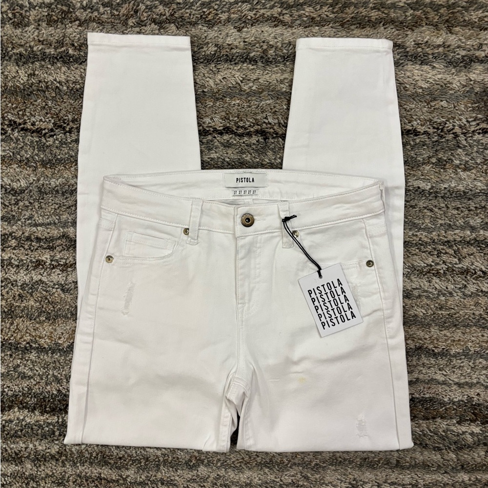 Pistola Mid Rise Ankle Skinny Jeans Sz 27 NWT | Pistola White Skinny Jeans NEW-